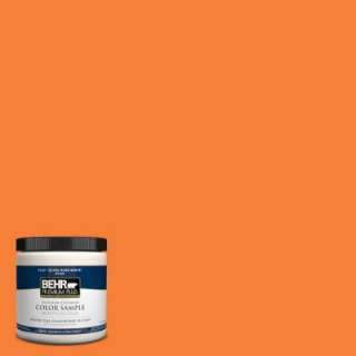 BEHR Premium Plus 8 Oz. Orange Burst Interior/Exterior Paint Tester 