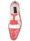 Fennix Italy Genuine Alligator Mens Dress Shoes Pink 3232 Size 8 14