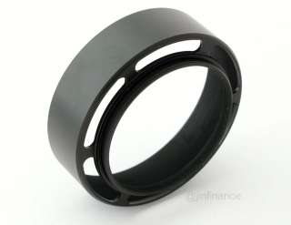46mm metal (aluminum, anodized black) vented screw in lens hood for 