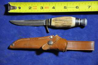 OLSEN Knife Co Germany Vintage Hunting Knife w Sheath  