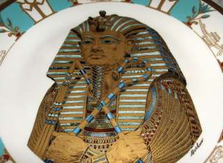 Boehm China King Tut Tutankhamen Plate Cairo Museum  