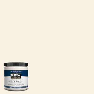 BEHR Premium Plus8 oz. Creamy White Interior/Exterior Paint Tester # W 