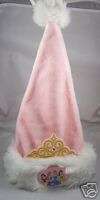 Disneyland pink Princess santa hat Disney tiara cap  