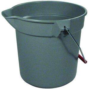 Rubbermaid 10 Qt. Gray Brute Round Bucket FG296300 GRAY at The Home 