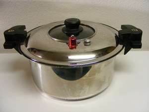   Pressure Cooker NonStick 6 qt Pot Non Stick Stainless Steel No Gasket