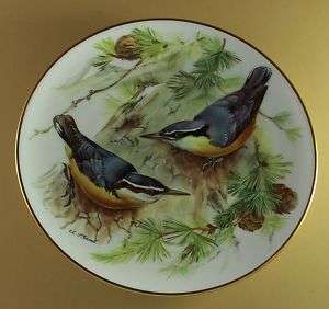 Songbirds of Europe GERMAN Plate NUTHATCH Ursula Band KORSIKANISCHER 