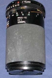 Tamron CF Tele Macro 1:3.5 70 150mm BBAR MC Adaptall 2 Lens  