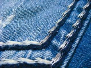   ME Vintage Metalic White Big Thick Pick Stitch Crystal Bootcut Jeans