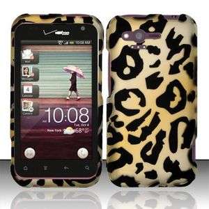 HTC Bliss Rhyme 6330 Brown Cheetah Hard Phone Cover Case  