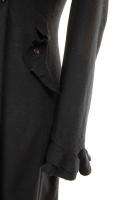 NWT AUTH Mercella Ruffle Collar Wool Coat Black S  