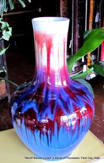 26H High fired Porcelain Yaobian arge vase amazing 302  