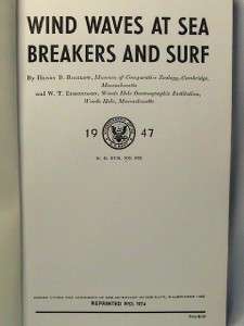 US NAVAL BOOK 1947 1974 WIND WAVES AT SEA BREAKERS SURF  