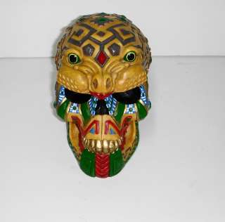 Tribal Aztec Style Jaguar Skull Resin Savings Bank Decor Christmas 