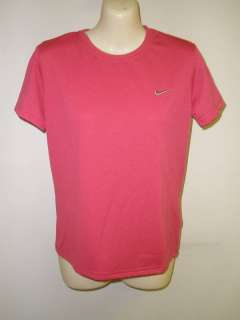 NWT Womens Nike Pink Shortsleeve Workout Shirt S #589  