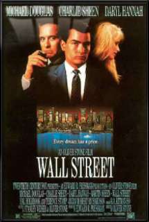 WALL STREET   FRAMED MOVIE POSTER (Michael Douglas)  