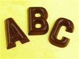 Gießform Hohlkörperform für Schokolade Buchstaben  