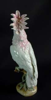 riesiger Papagei Kakadu   Royal Dux   41,5 cm  