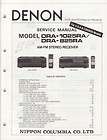 Denon Service Manual for DRA 1025RA​/DRA 825RA