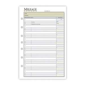  480 235 Day Runner Mileage Pages. 30 Sheets. 5 1/2 x 8 1 