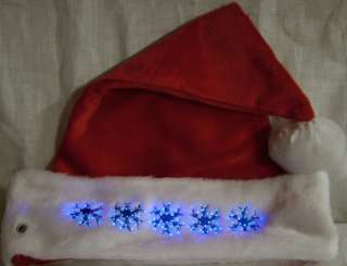   Bonnet de Père Noël lumières clignotantes Haut de gamme