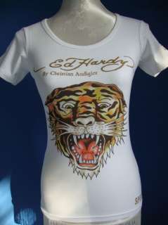   T shirt Ed Hardy by Christian Audigier blanc Taille XS