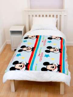 Mickey Mouse Rainbow Fleece Blanket New (FREE P+P)  