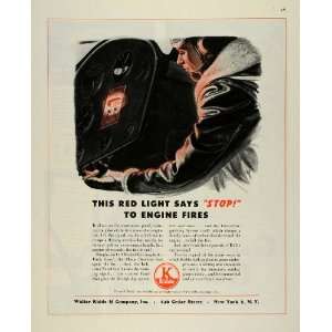  1945 Ad Walter Kidde & NY Fire Pilot Instrumental Control 