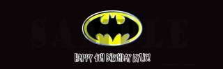 Birthday Batman Super Hero Matel WATER BOTTLE LABELS  