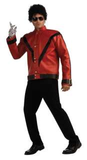 Jackson Thriller Jacket A   Leather like red jacket fashioned right 