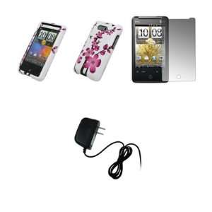   Crystal Clear Screen Protector + Home Travel Wall Charger for HTC Aria