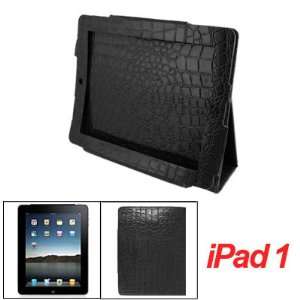   Textured Magnetic Faux Leather Holder for Apple iPad 1 Electronics
