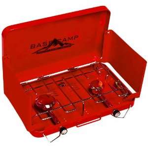 Basecamp by Mr. Heater Two Burner Stove (Red)  Sports 