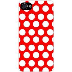  Rikki KnightTM Red Polka Dots White Hard Case Cover for 