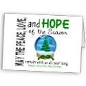 Christmas Holiday Snow Globe 1 Organ Donation Cards by awarenessgifts