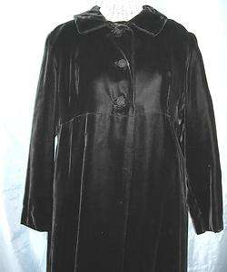 Vintage 1930s Velvet Opera Jacket Overcoat Velvet Coat  