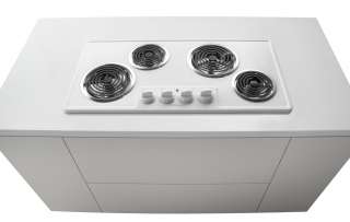   Frigidaire 36 36 Inch White Electric Coil Stovetop Cooktop FFEC3603LW