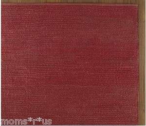   BARN HEATHERED CHENILLE JUTE RUG RED 8X10 8 X 10 SEALED NEW  