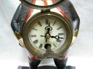Wonderful copper man statue machine clock  