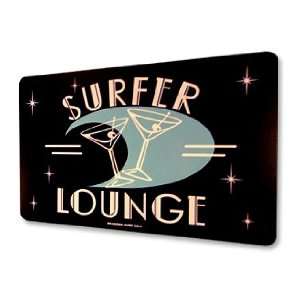  Surfer Lounge Aluminum Sign 