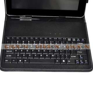 Tablet holder   Leather case & USB Mini keyboard for 8 Tablet PC