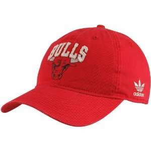  adidas Chicago Bulls Red Antique Adjustable Hat Sports 