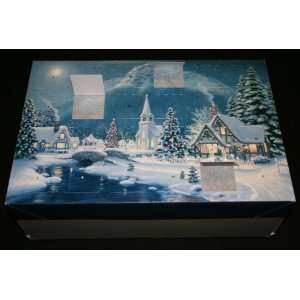 Advent Calendar Gift Box   Christmas Village, 24 Secret Compartments 