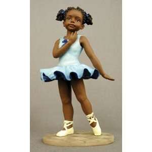  African American Figurine Sports Ballerina Standing