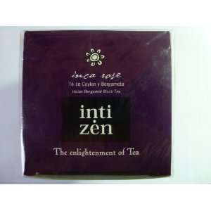 inti zen inca rose Earl Grey Italian Bergamot Black Tea 15 Tea Bags 