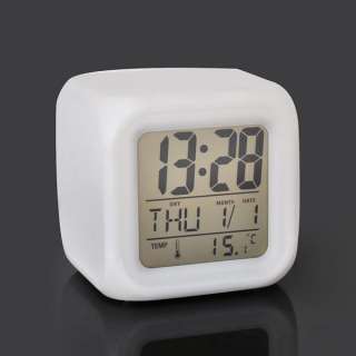 New  7 LED Color Change Digital Alarm Thermometer Clock..  