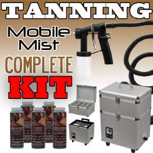    Mist Sunless Spray Tanning KIT Machine Airbrush Gun DHA Solution TAN