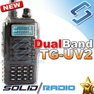 TG UV2 Dual Band radio+Earpiece VHF UHF Transceiver  