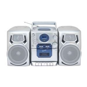   Portable /CD Player with Cassette Recorder, AM/FM Radio & USB Input