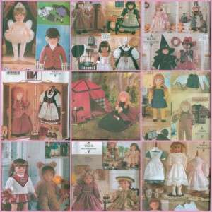OOP Vogue American Girl 18 Doll Clothes Sewing Pattern  