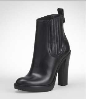 NWOB Tory Burch Troy Elastic Ankle Boots Booties Black Leather $450 